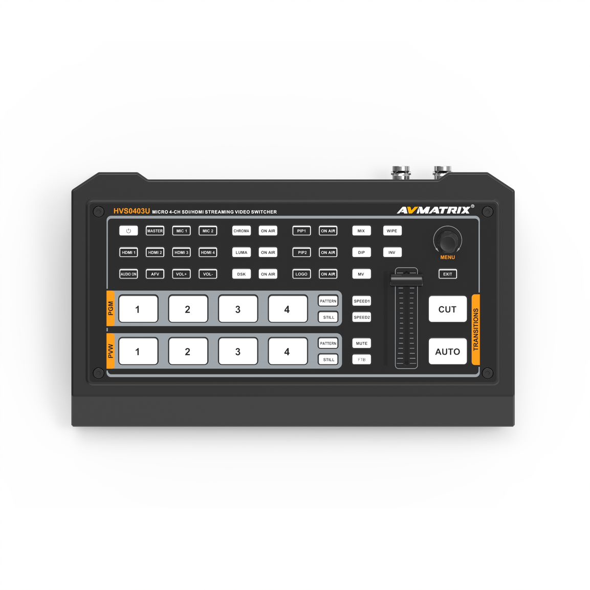 AVMatrix HVS0403U SDI และ HDMI วิดีโอ สวิตเชอร์