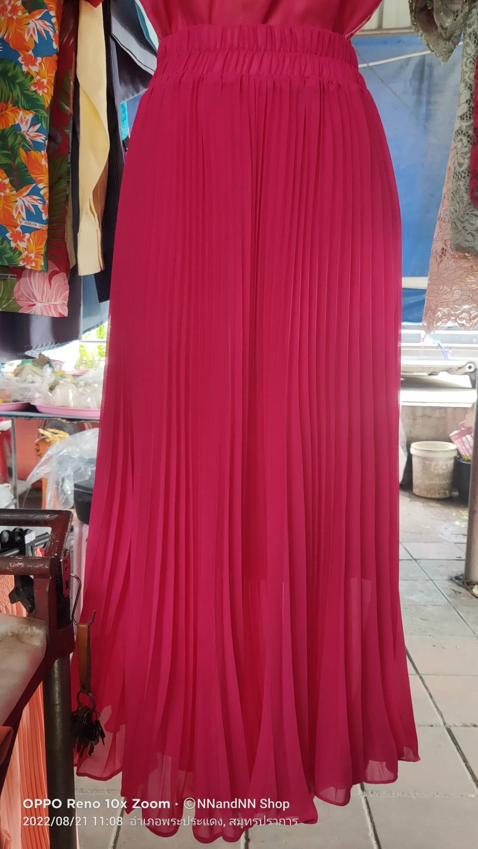 NNandNN Shop 6 0003 กระโปรงพลีท สีพื้นหลายสี ฟรีไซส์