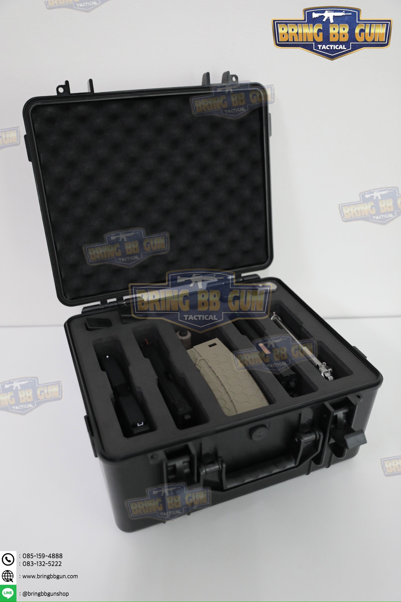 เคสกันกระแทก B8 (กล่องปืนสั้น B8) (Storage Box Built-in Sponge)