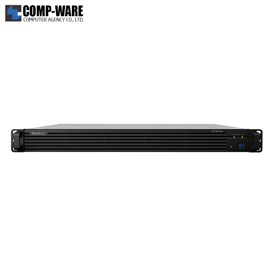 Synology RackStation (1U 12-Bay) RC18015xs+ (8GB ECC RAM up to 32GB) Intel Xeon E3-1230 v2 Quad-Core w/Rail Kit RKS1317, No HDD