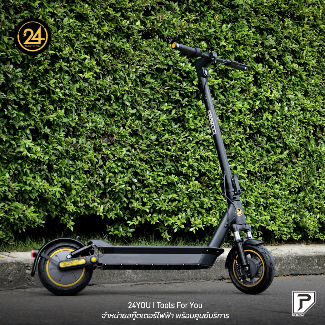 PYTRON2 PRO Ver.2025 (ไพทรอน) 500W 48V 10Ah อัพเกรดโช๊คหน้า-หลัง+ไฟเลี้ยวปลายแฮนด์ ยางตันหน้า-หลัง PT2 ประกันศูนย์ 1 ปี + After service ︳24YOU
