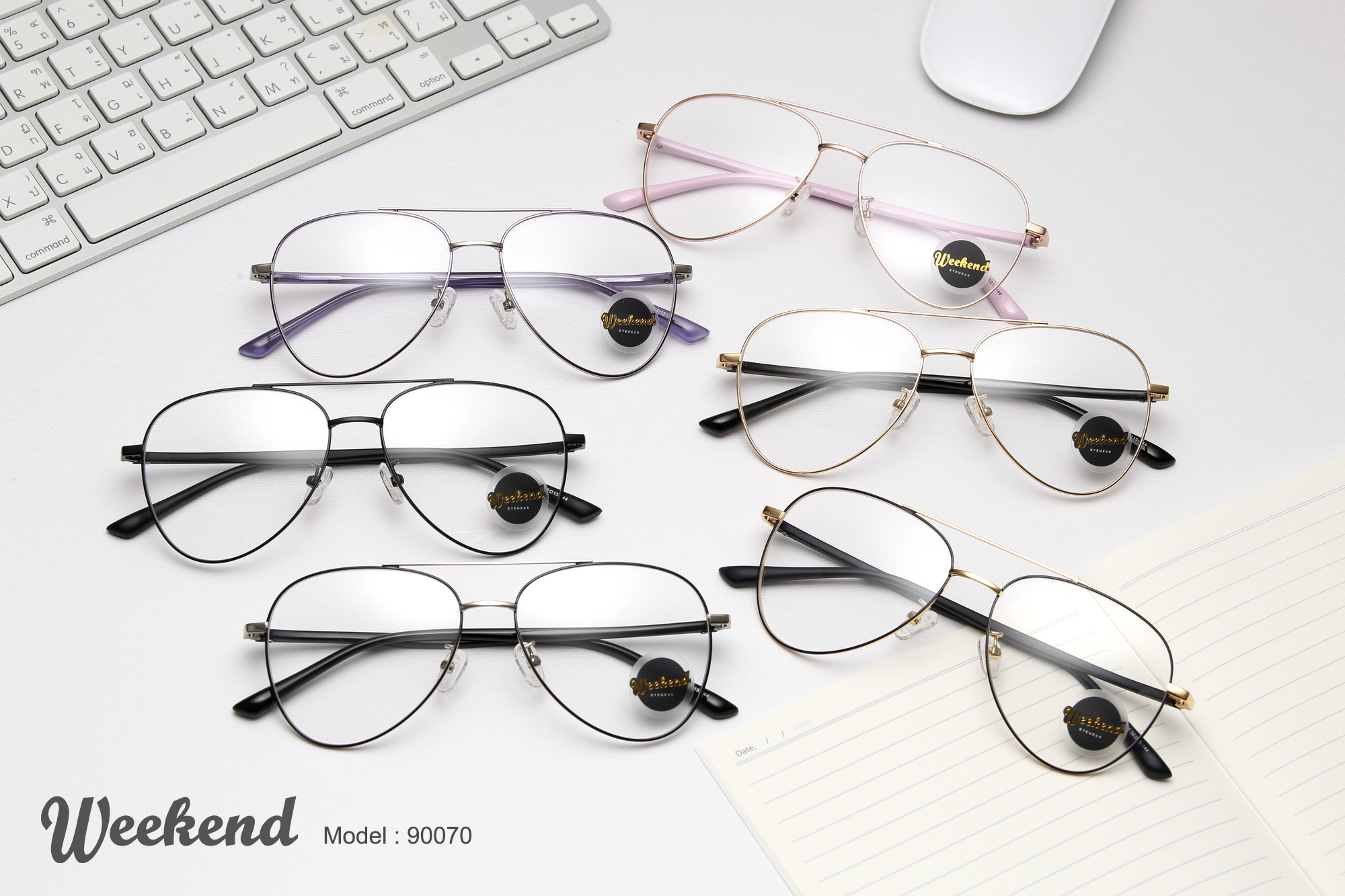 กรอบแว่นสายตา Weekend 90070 C4 Purple