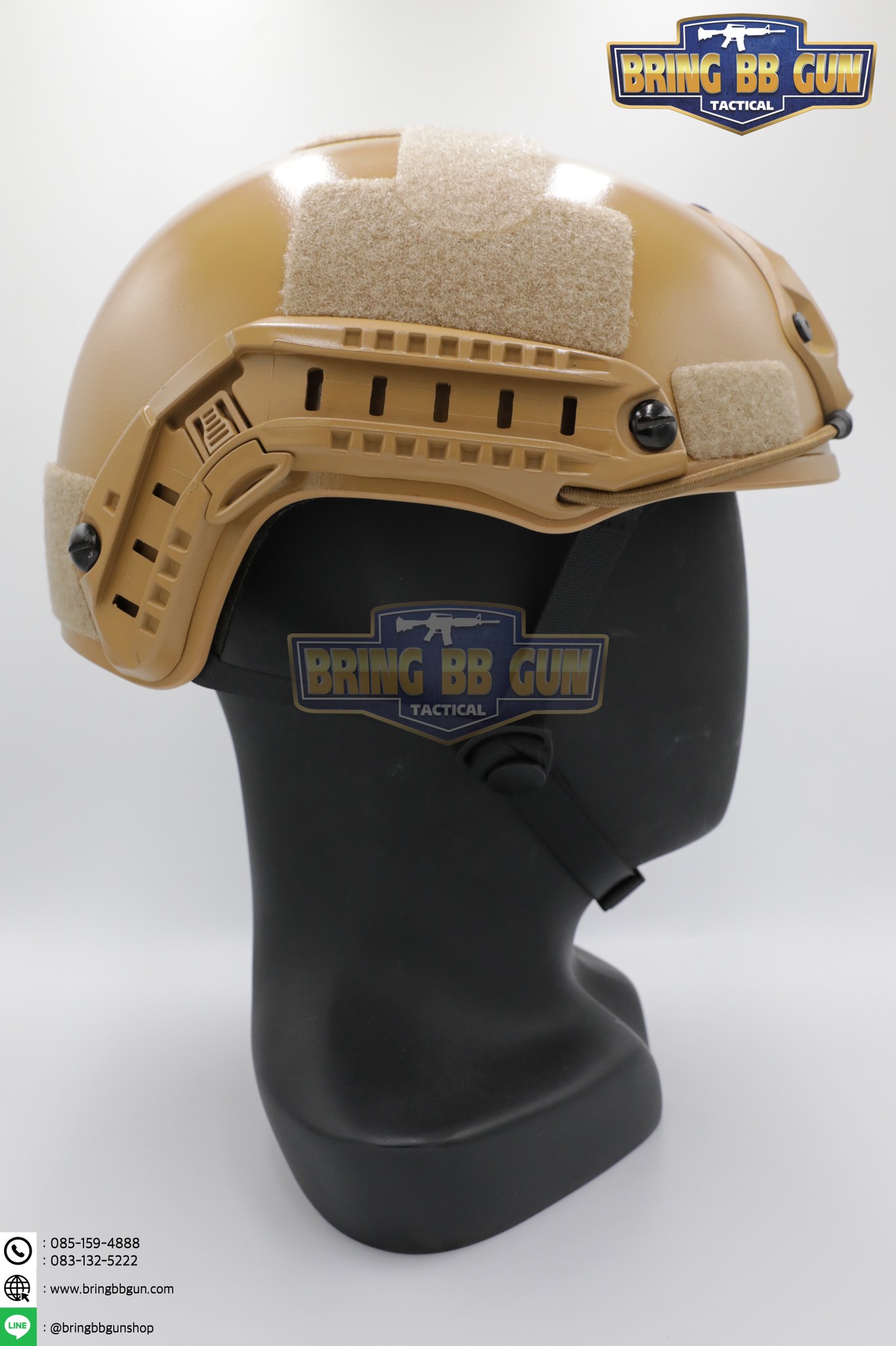 หมวก Fast (หมวกฟาส) (Fast Helmet MH type) รุ่น Strandard Version No holes