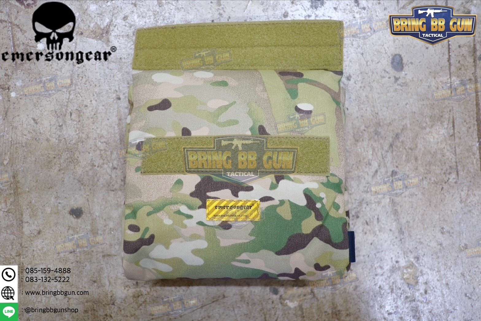 ถุงทิ้งแม็กกาซีนแบบพับได้ ยี่ห้อ Emerson (ถุงเก็บอุปกรณ์ แบบตีนตุ๊กแก) (Vest/Tactical Belt Paste Pouch)