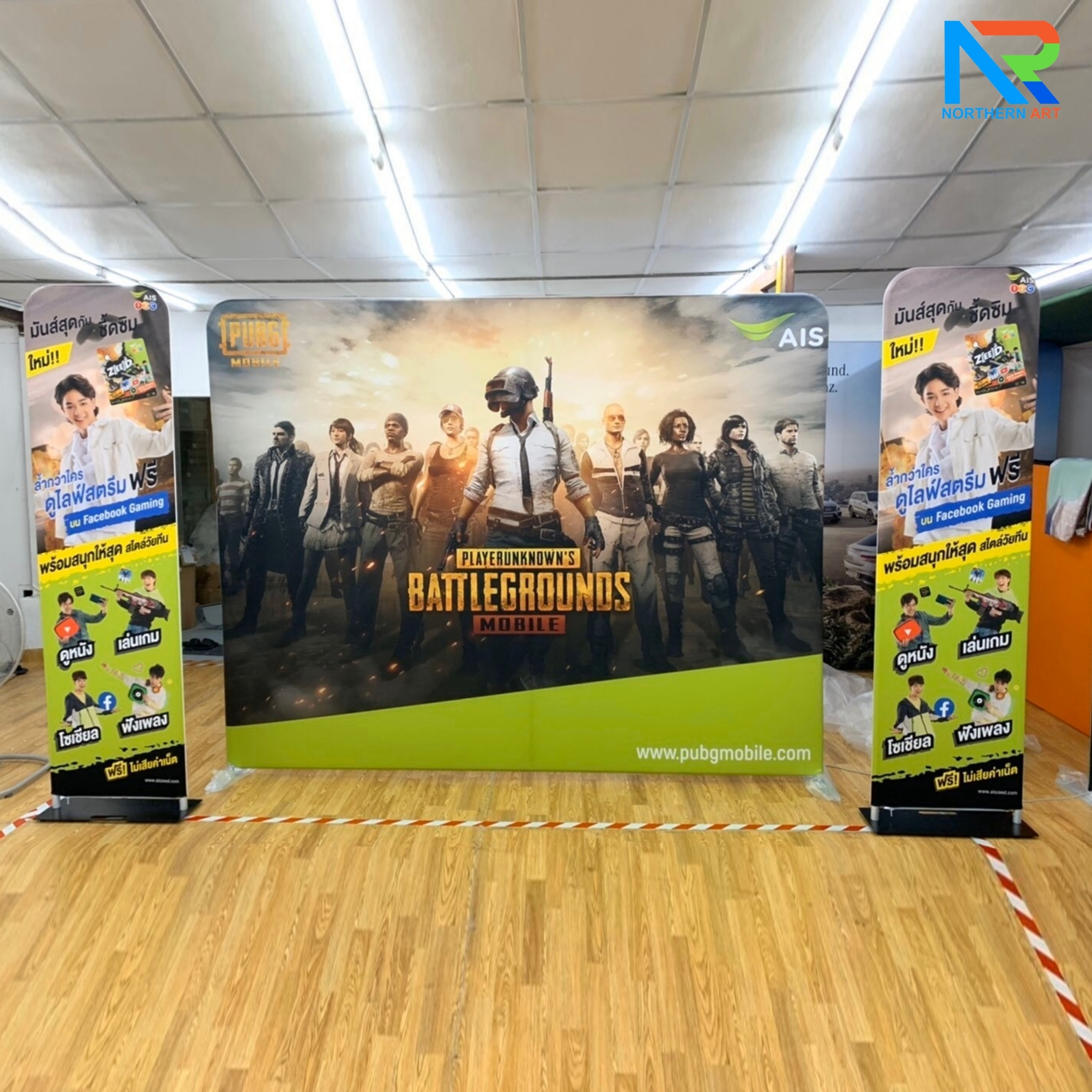 แบคดรอบผ้า Fabric Backdrop รุ่นตรง ขนาด (H)200 x (W)120-1000 cm. โครงอะลูมิเนียม ถอดประกอบได้ แถมฟรี! กระเป๋าใส่อุปกรณ์ 1 ใบ
