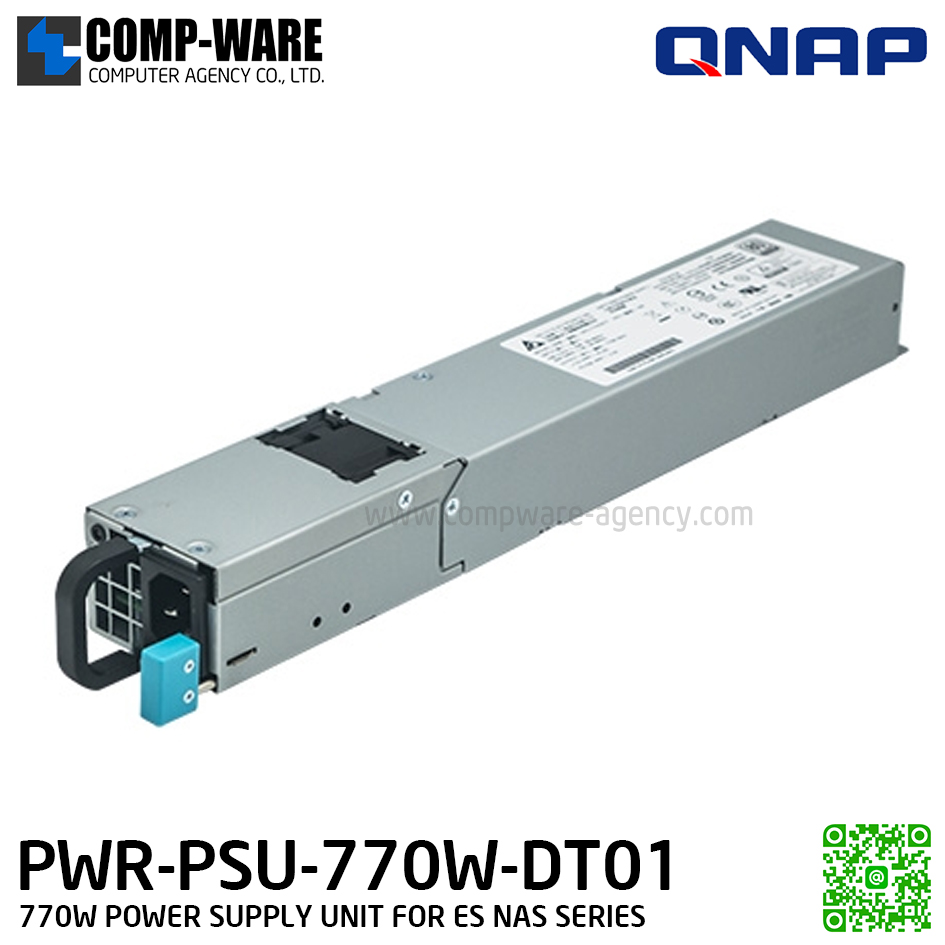 QNAP PWR-PSU-770W-DT01 770W POWER SUPPLY UNIT FOR ES NAS SERIES - Spare Part