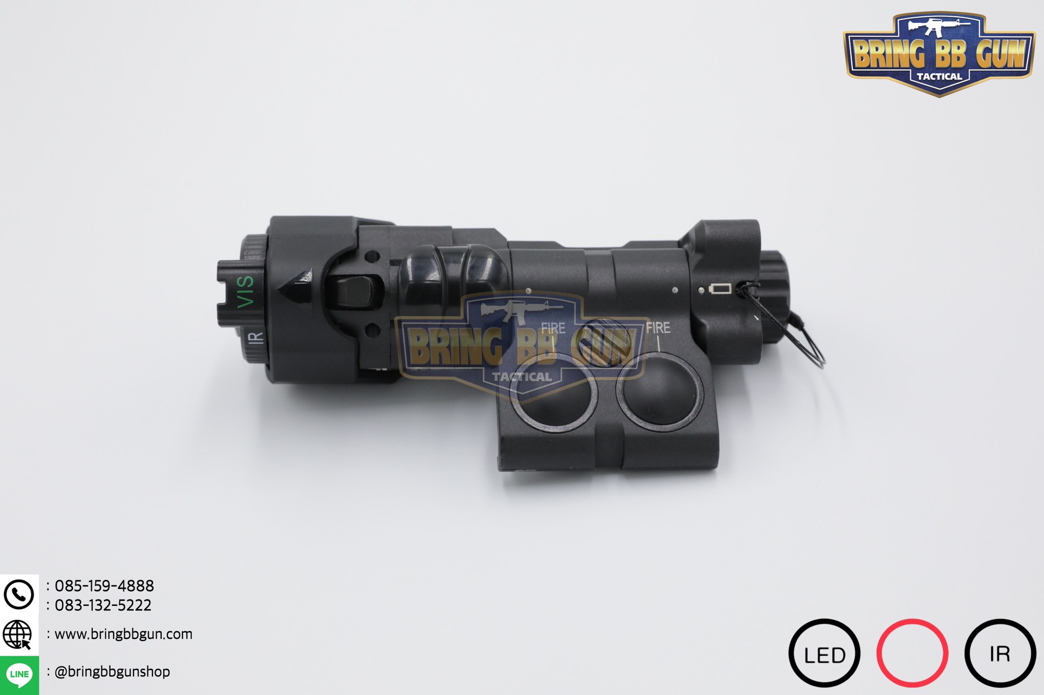 กล่องไฟฉาย+เลเซอร์ชี้เป้า+ไฟฉายIR+เลเซอร์ชี้เป้าIR (อุปกรณ์เล็งช่วยส่องสว่าง) B.E. Meyer รุ่น MAWL-C1+