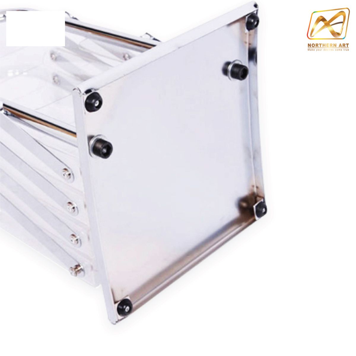 ชั้นวางโบรชัวร์อะคริลิค พับได้ ขนาดA4 เคลื่อนย้ายสะดวก แถมกระเป๋าสีดำ 1 ใบ