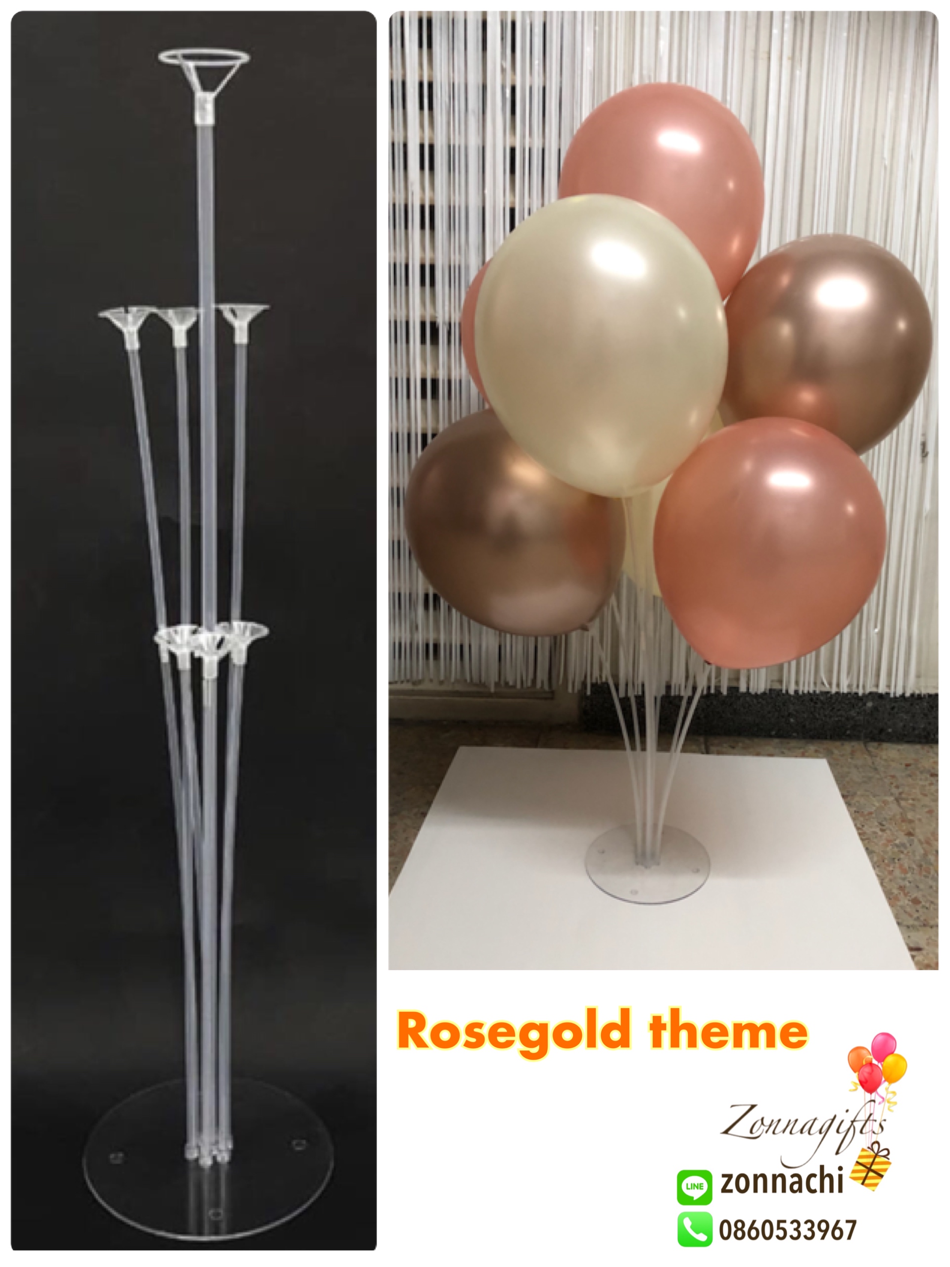 เซ็ทช่อลูกโป่ง DIY 70cm -Rosegold