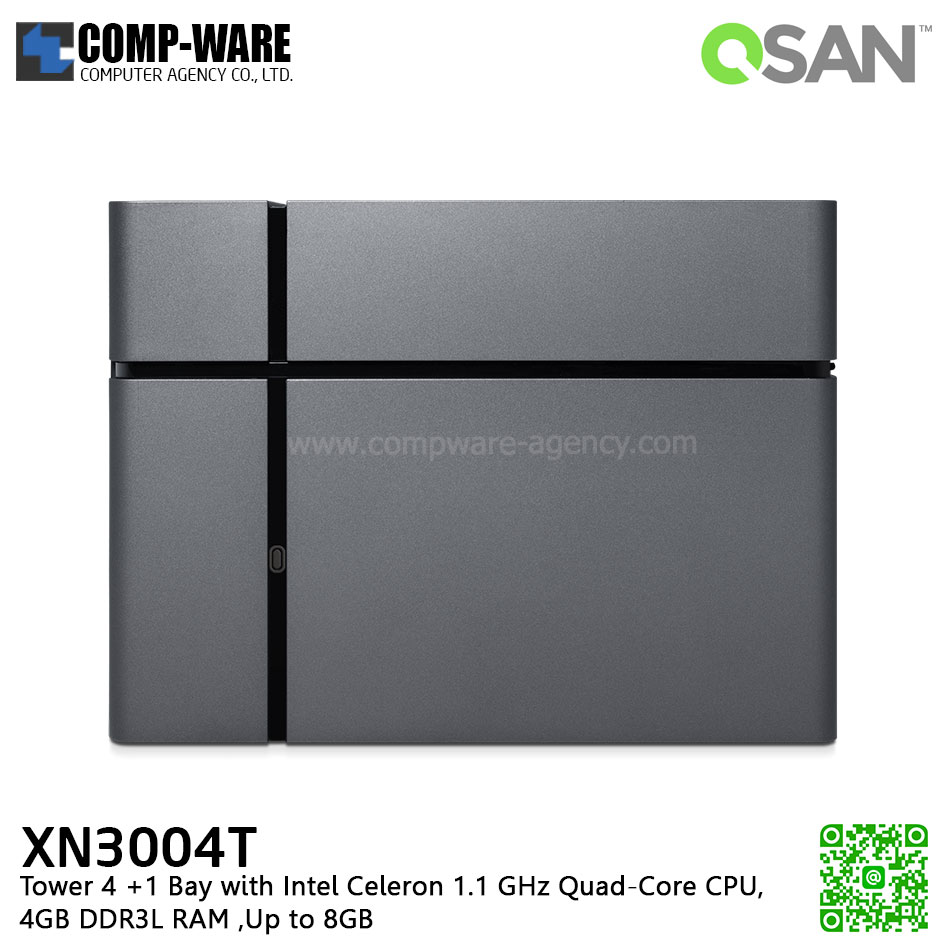 QSAN (4+1 Bays) XCubeNAS XN3004T (4GB RAM) Tower NAS Storage , No HDD