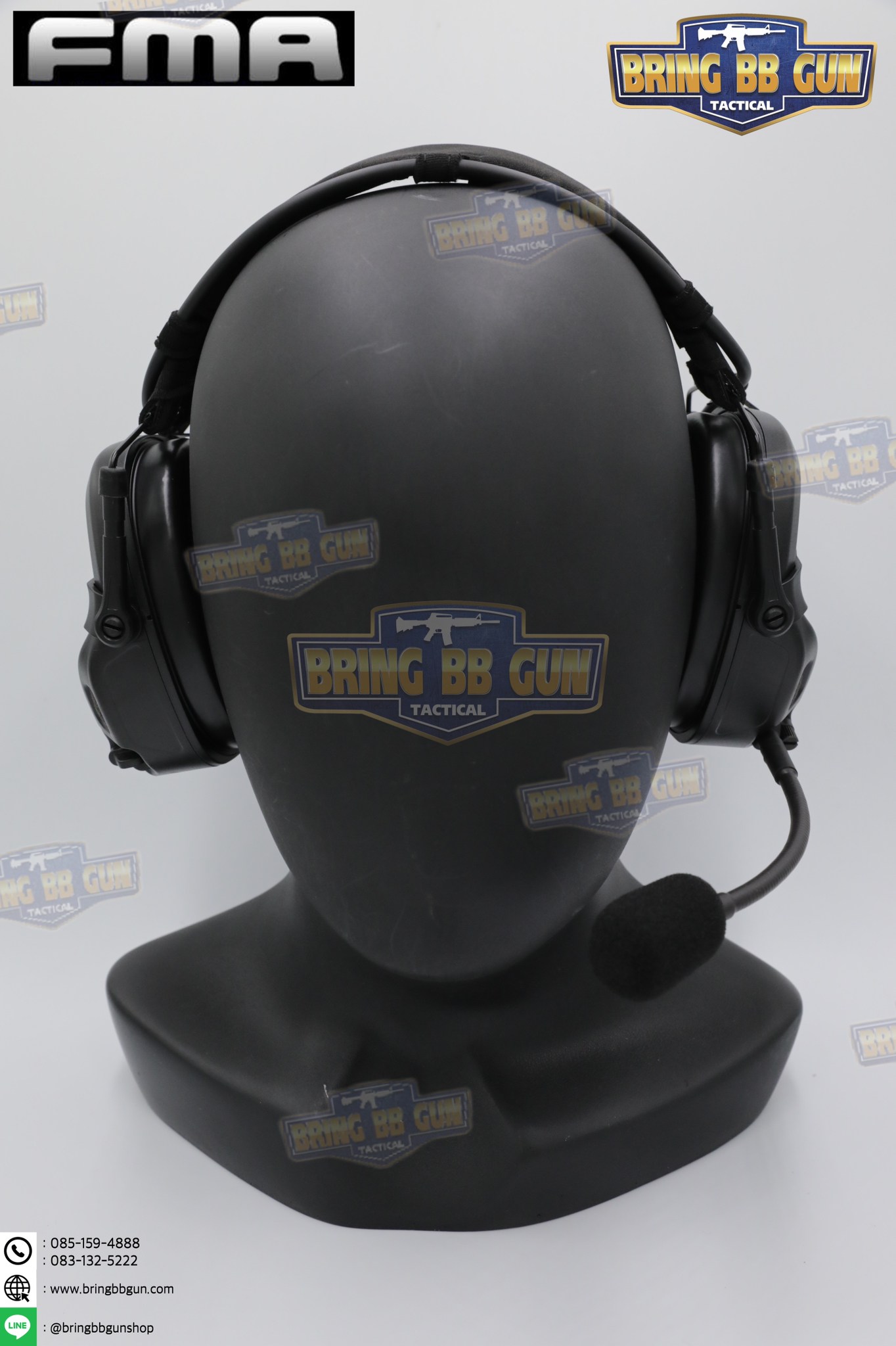 หูฟังสื่อสารตัดเสียงได้ ทรง Ops-Core AMP ยี่ห้อ FMA (FCS AMP tactical communication shooting headset noise reduction) (AMP)