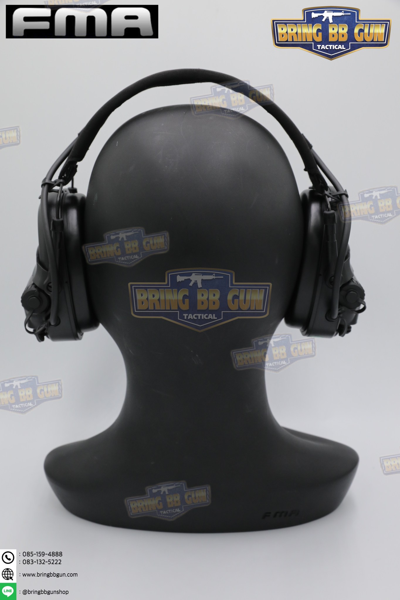 หูฟังสื่อสารตัดเสียงได้ ทรง Ops-Core AMP ยี่ห้อ FMA (FCS AMP tactical communication shooting headset noise reduction) (AMP)