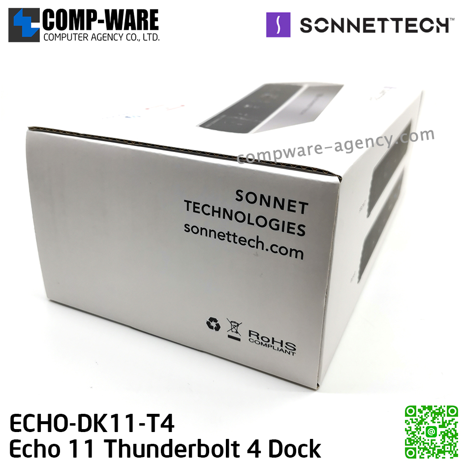 Sonnet Echo 11 Thunderbolt 4 Dock with four Thunderbolt ports [ECHO-DK11-T4] รับประกัน 1 ปี