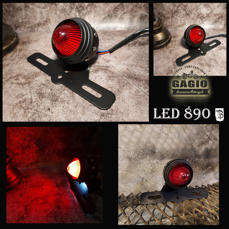 ไฟท้ายแต่ง LED ทรงกลมมีหมุดรอบ