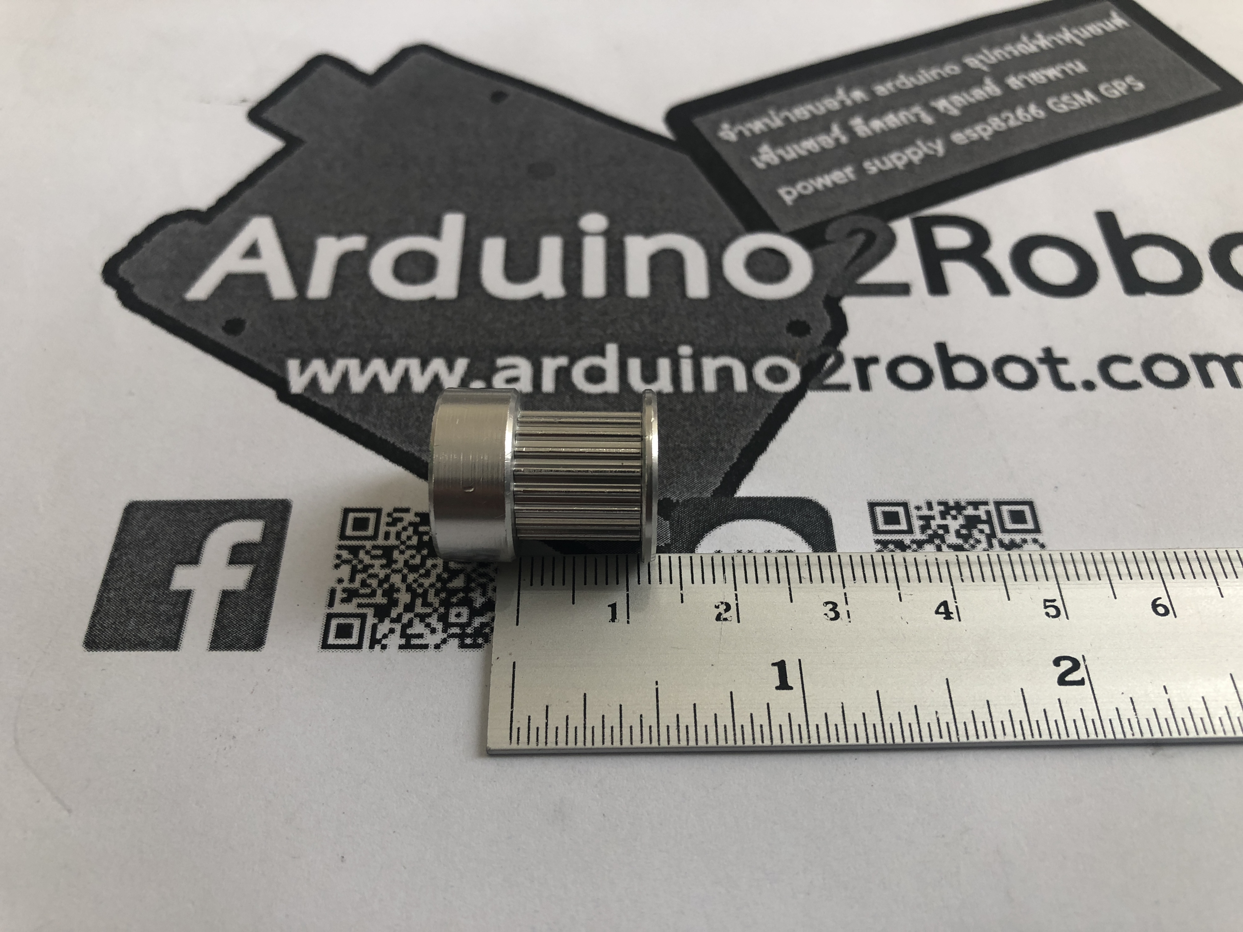 Timing Pulley 20 ฟัน สำหรับสายพานกว้าง 10mm (ใส่แกน 6.35mm)