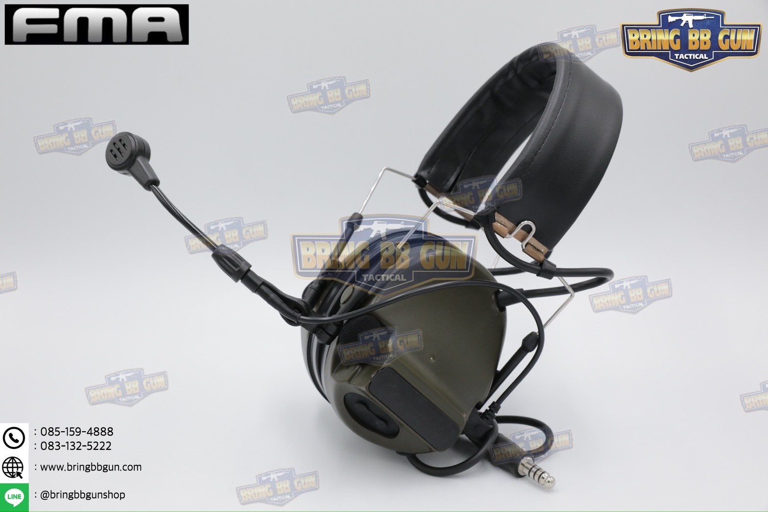 หูฟังสื่อสารตัดเสียงได้ ทรง Comtac III ยี่ห้อ FMA (Peltor ComTac III Tactical Advanced Combat Headset) (tactical communication shooting headset noise reduction) (Comtac III)