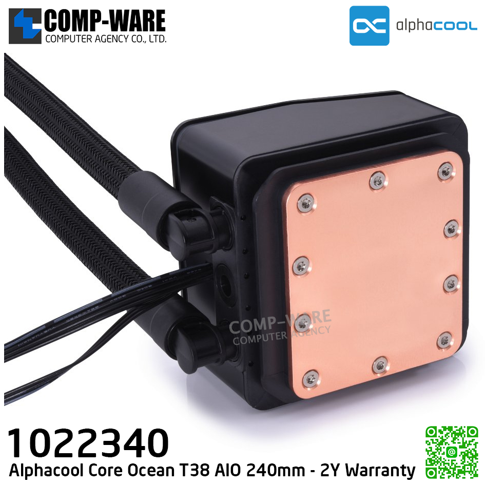 Alphacool Core Ocean T38 AIO 240mm - LIQUID COOLER - 1022340 - 2Y Warranty