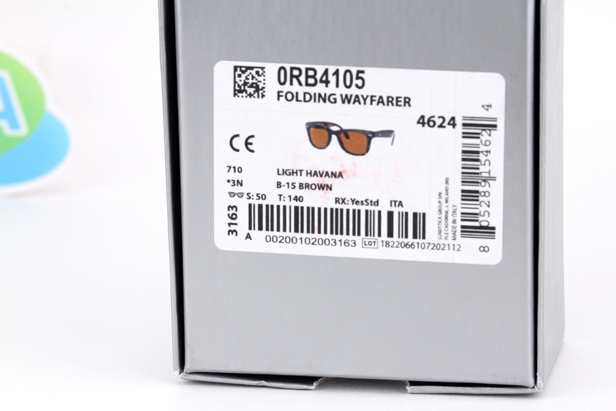 RayBan Folding Wayfarer RB4105 710 50mm.