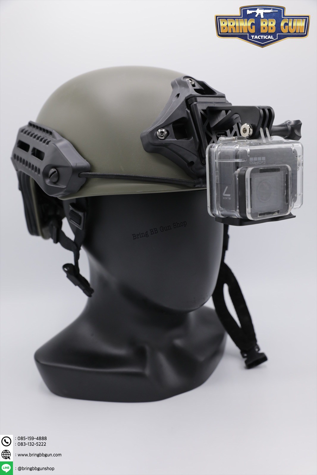 ขาจับกล้อง Action Camera ติดหมวก Fast/Mich (ขาจับกล้อง Go Pro ติดหมวก Fast/Mich)