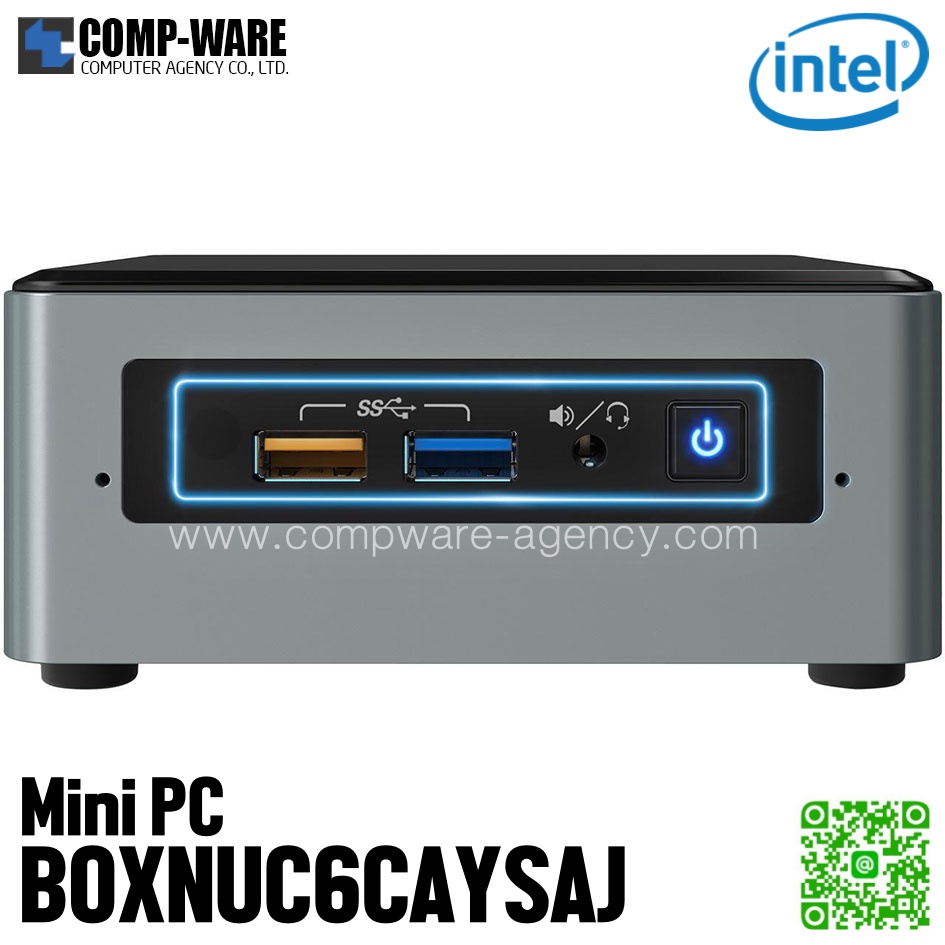 Intel NUC6CAYSAJ Mini PC NUC Kit - Intel NUC-Celeron (J3455, 2GB DDR3L (Max. 8GB), eMMc 32GB, 2.5" HDD/SSD, HDMI, VGA, Windows 10 Pro - BOXNUC6CAYSAJ