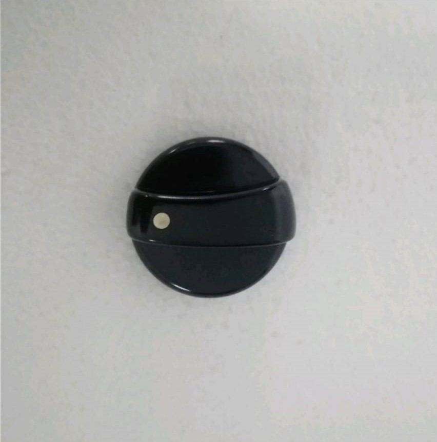 0000443 ลูกบิดเตาแก๊ส อะไหล่ วาล์ว ลูกบิด เส้นผ่าศูนย์กลาง 44มม.พลาสติก สีดำ สำหรับ เตาแก๊ส