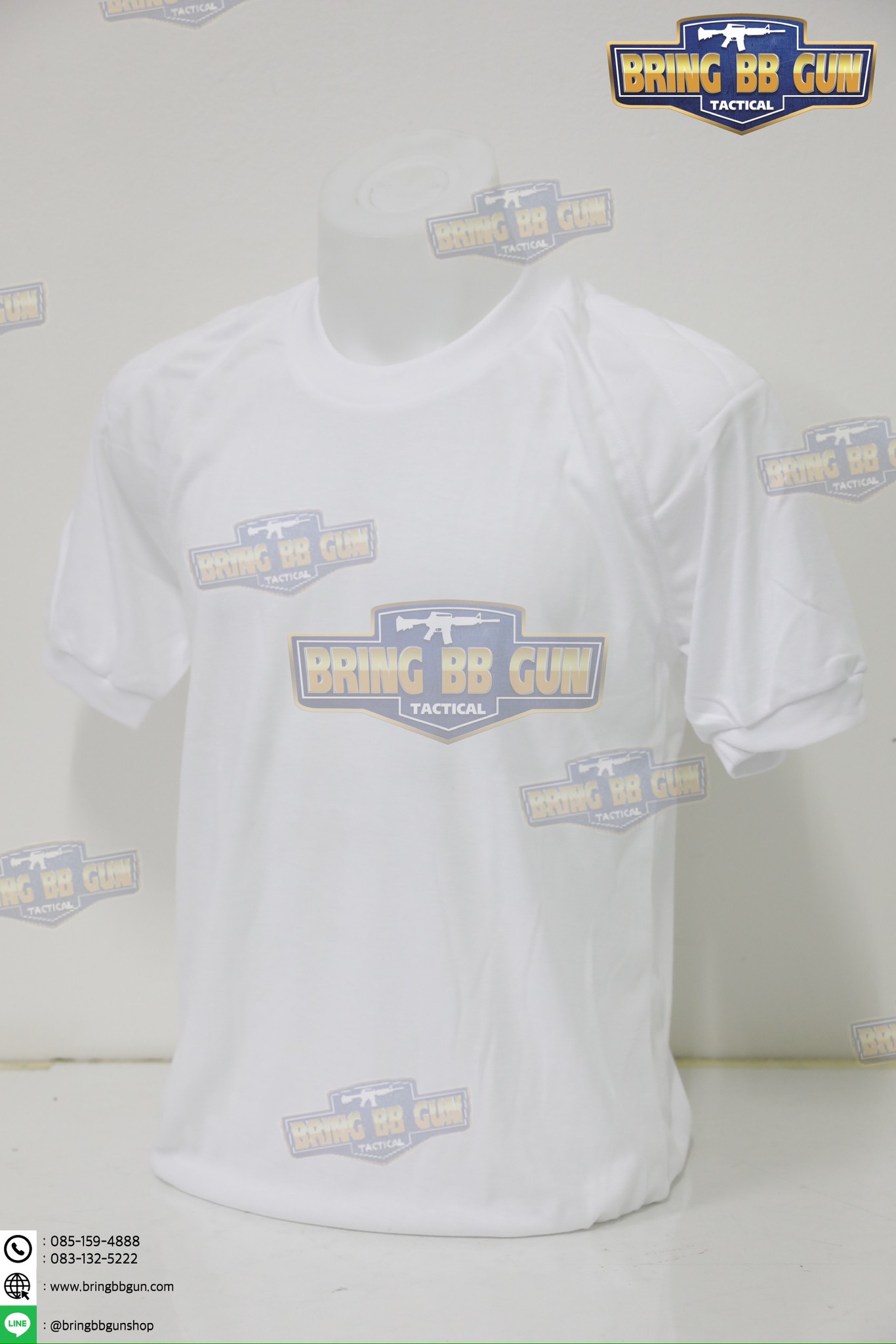 เสื้อยืดรองบ่า บุไหล่ (ผ้า TC)