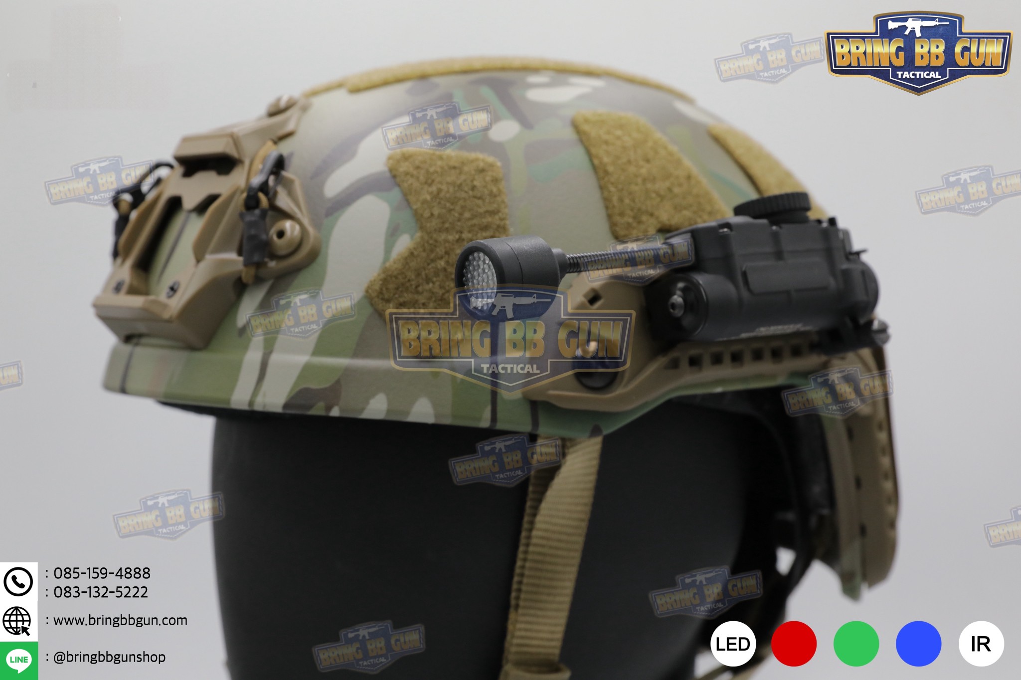 ไฟฉายติดหมวก Sidewinder Stalk (Military Helmet Light System with Flexible Stalk) (ไฟฉายติดหมวกทรงStreamlight)