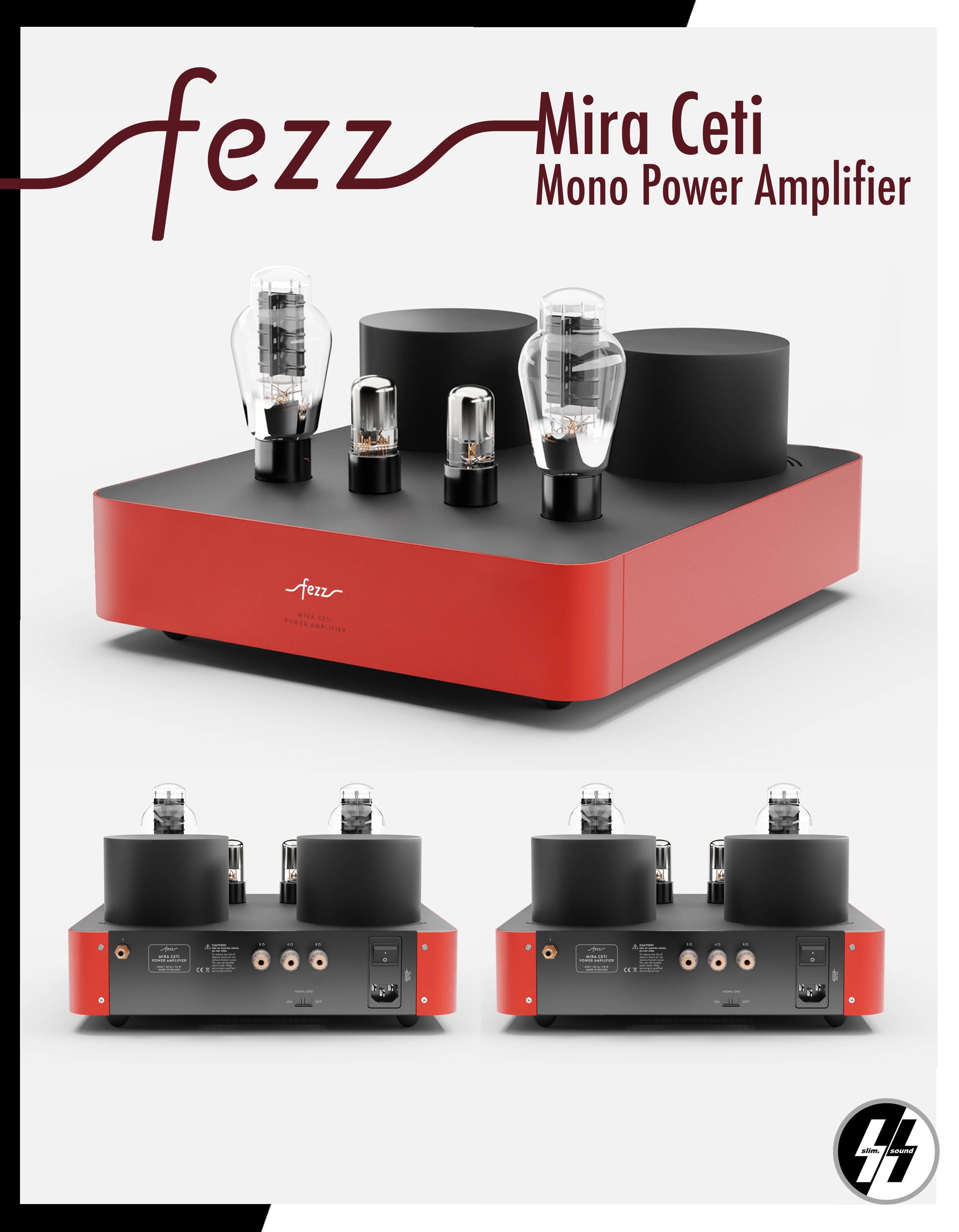 เพาเวอร์แอมป์หลอดโมโนบล็อก | Fezz - Mira Ceti | mono block power amplifier
