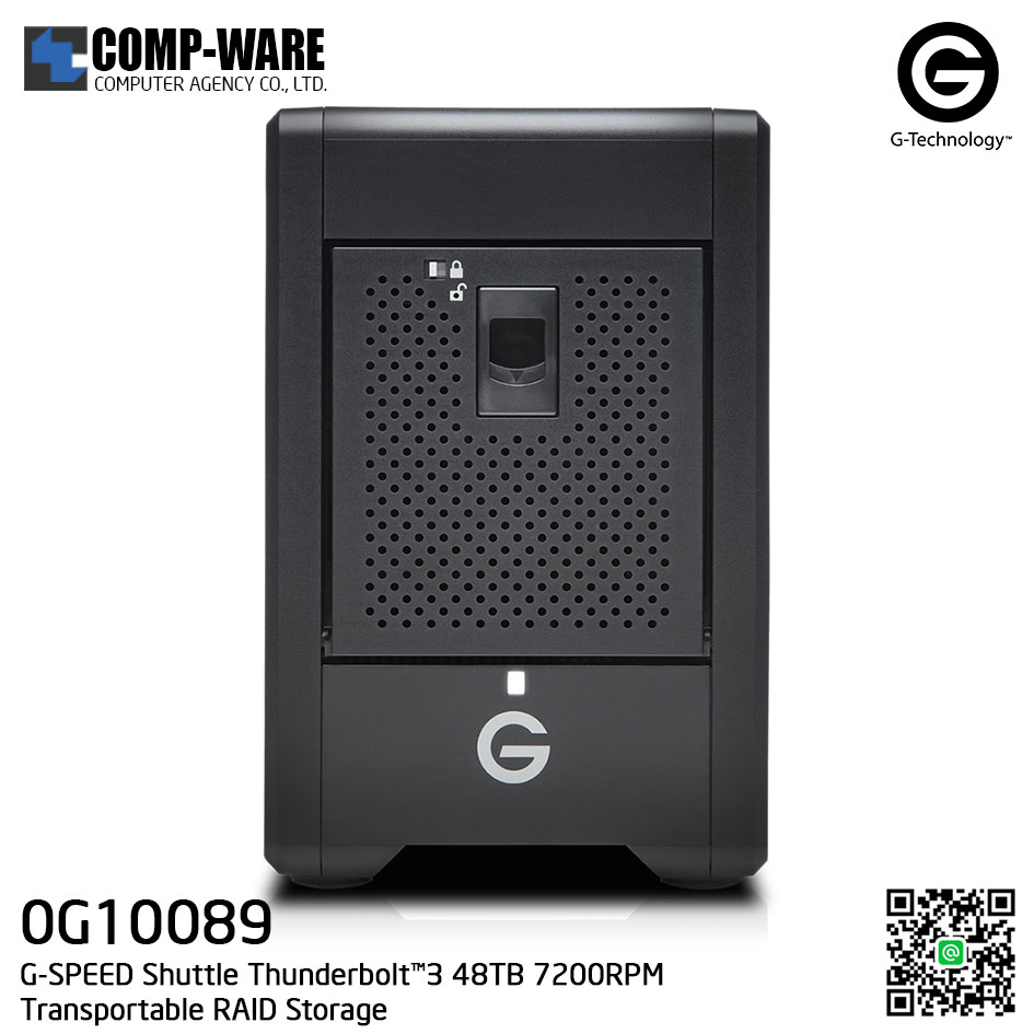 G-Technology G-SPEED Shuttle Thunderbolt™3 48TB 7200RPM Transportable RAID Storage - 0G10089
