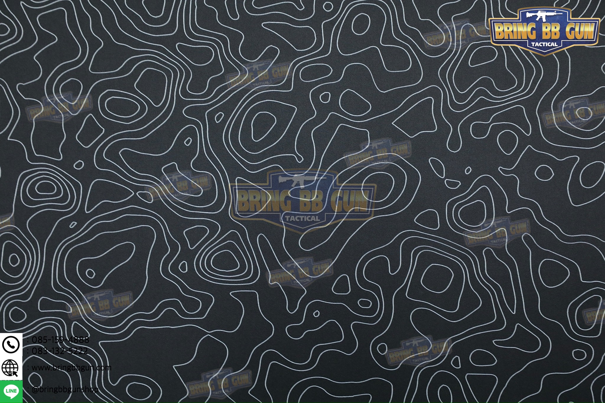 แผ่นยางรองอเนกประสงค์ ลายแผนที่เส้นชันความสูง แผ่นรองเม้าส์ (Topographic Map Camo Mouse Pad) (Mouse Pad) (Contour Map)