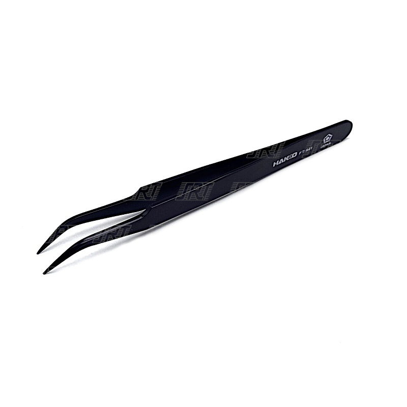 Precision tweezers/bent HFT641-81