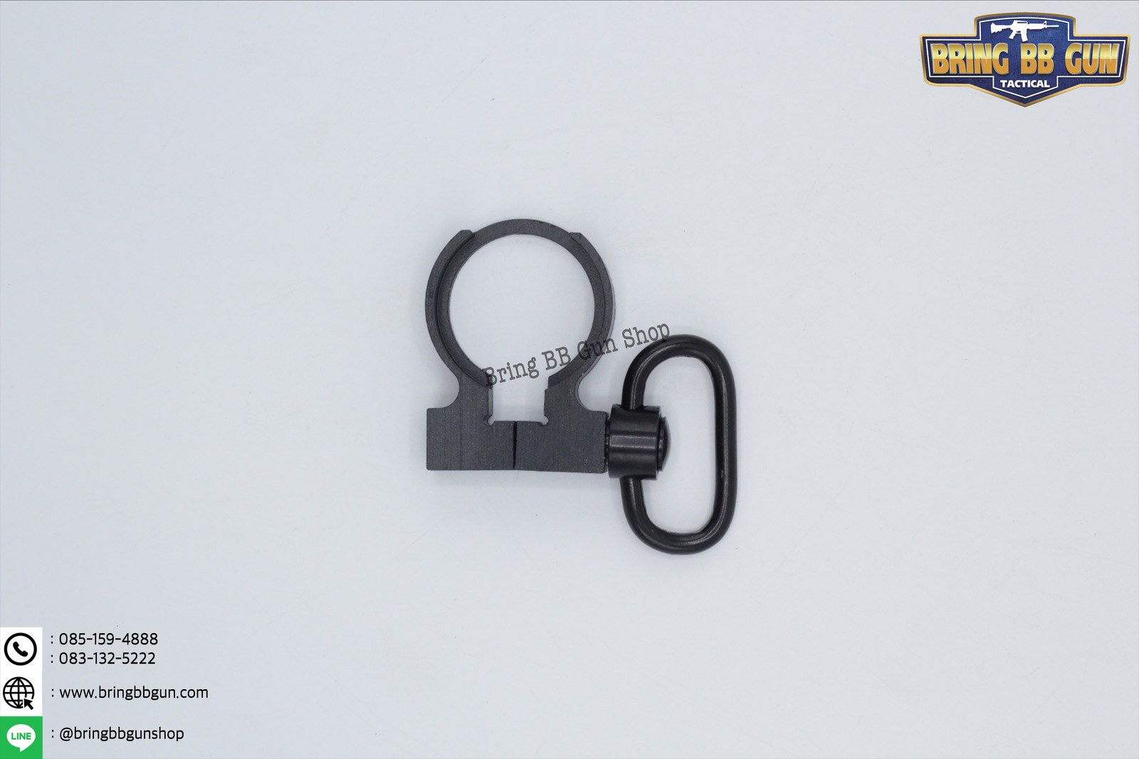 หูช้างครอบแหวนล็อคแกนพานท้าย (หูช้างปลดไว) Clamp On QD Sling Swivel