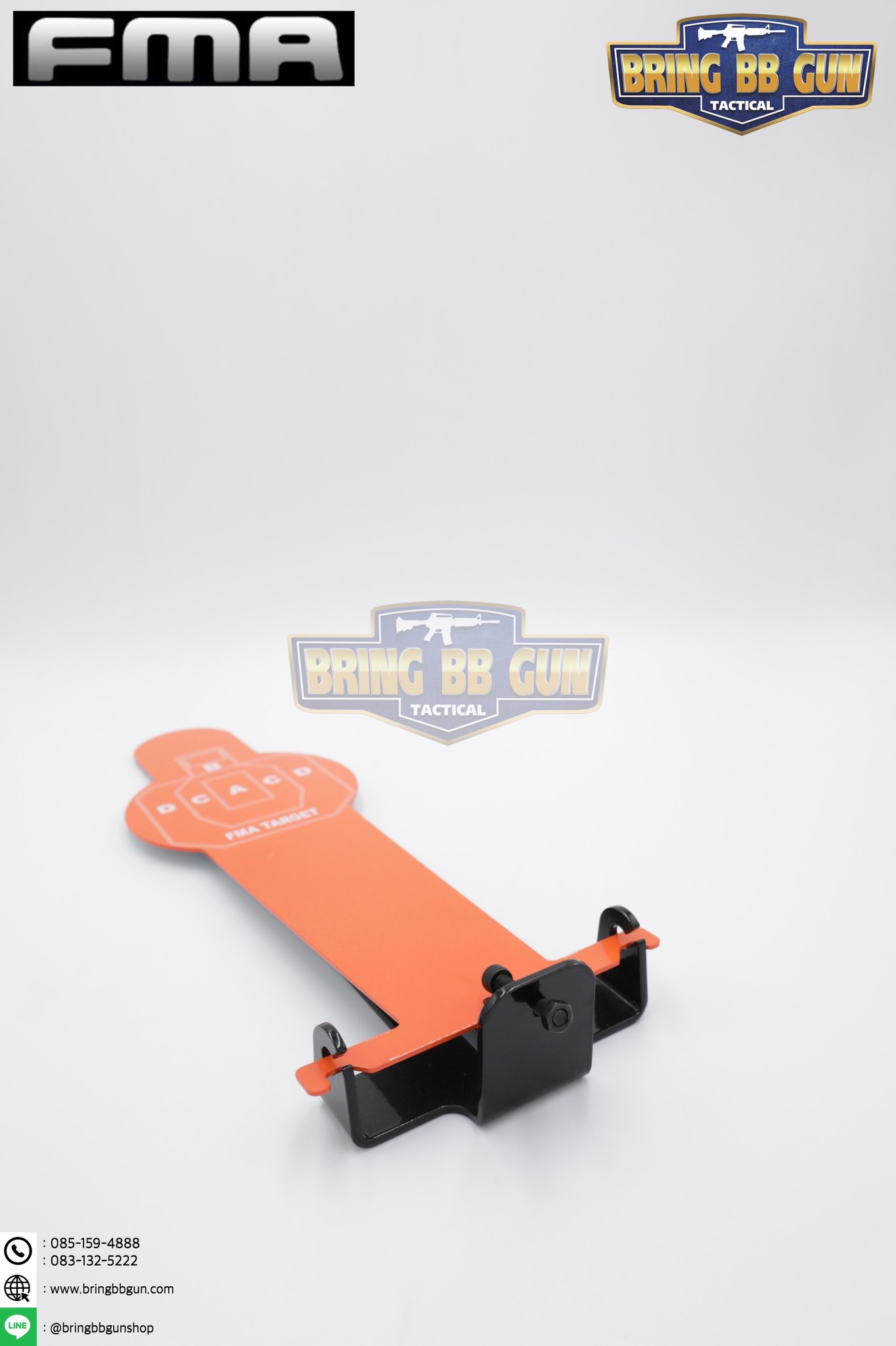 เป้าเพลตเหล็กล้มได้สำหรับฝึกซ้อมยิงปืนบีบีกัน ยี่ห้อ FMA รุ่น A (เป้าซ้อมยิงรูปคน) (เป้าล้ม)