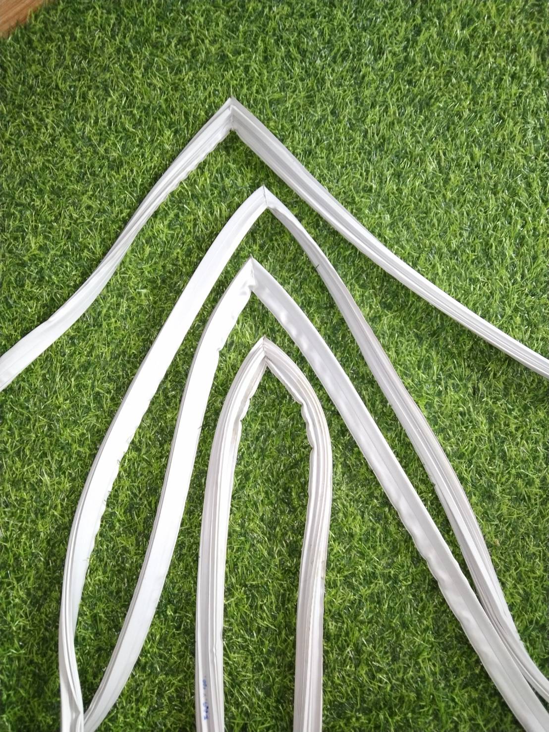 0000891 ขอบยาง ประตู ตู้เย็น Sharp ชาร์ป รุ่น SJ-P43T-BK ยางขอบประตูตู้เย็น (ขอบล่าง) ขอบยางประตู ตู้เย็น 2 ประตู