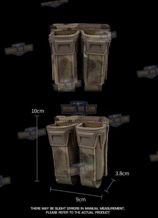 เพ้าแม็กกาซีนคู่ ทรง Agilite Pincer K type 9MM double mag pouch (Pincer Pistol Double Pouch)