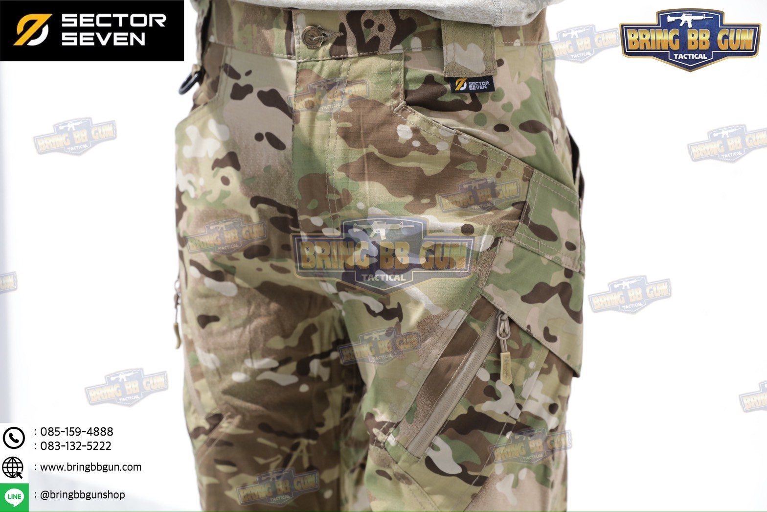 กางเกงขายาว Sector Seven รุ่น IX9C (ผ้าตาราง) (ผ้าบาง)