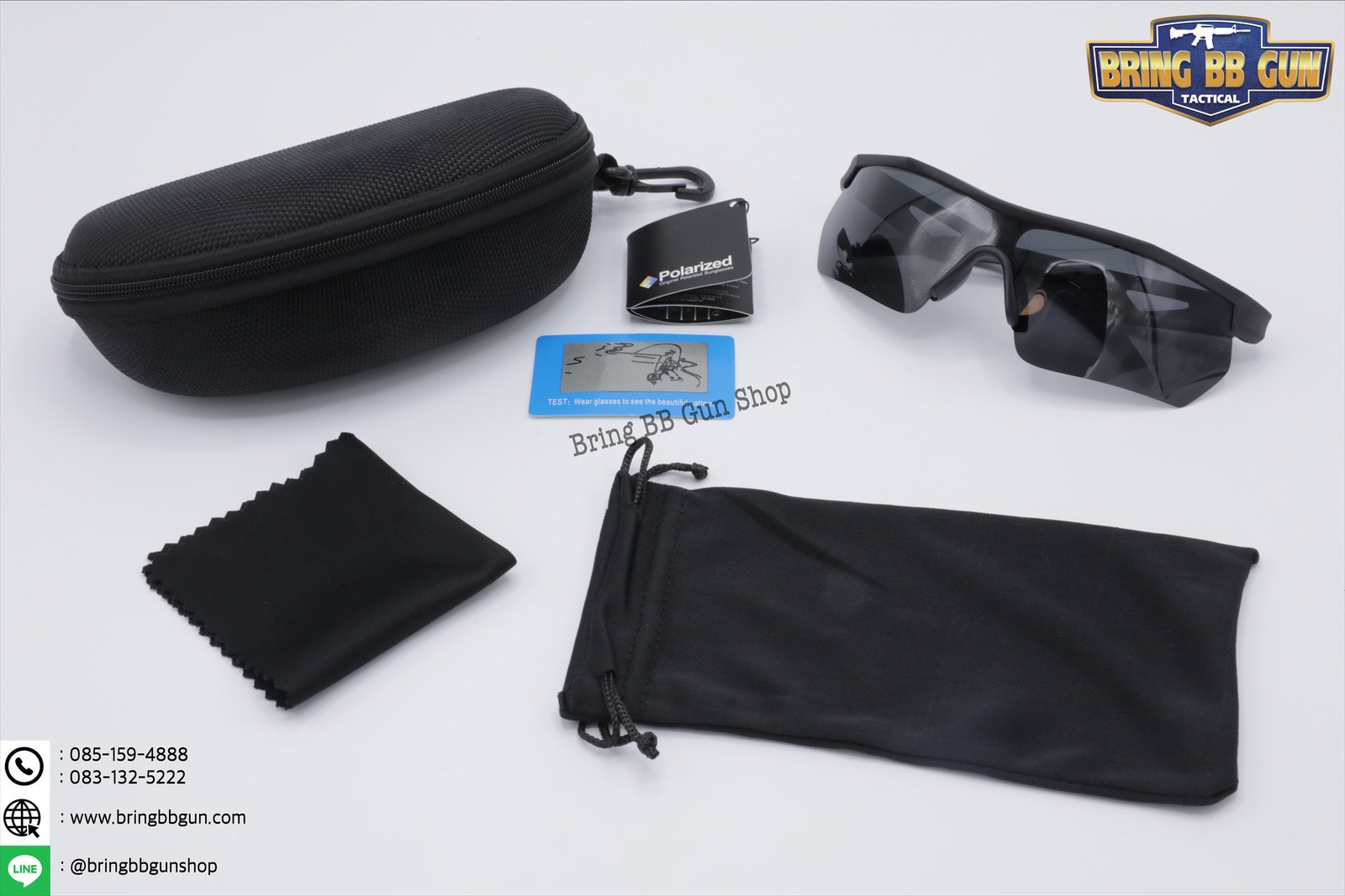 แว่นกันแดด เลนส์ Polarized (เลนส์โพลาไรซ์) รุ่น ทรงสปอร์ต