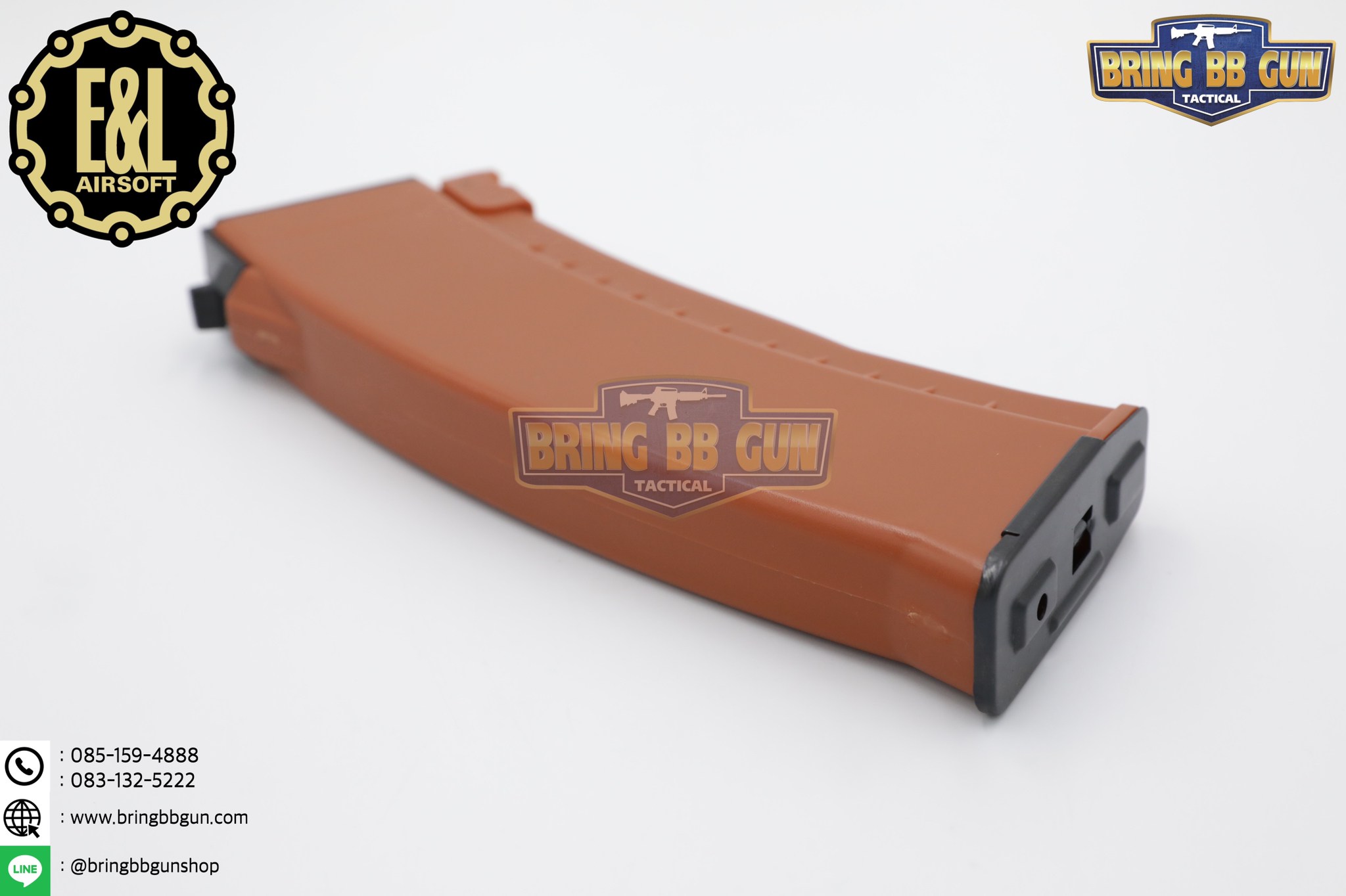 แม็กกาซีน AK74 ยี่ห้อ E&L แบบstand(ไม่ต้องปั่น) ทรง บอดี้พลาสติก (AK Mid-cap magazine)