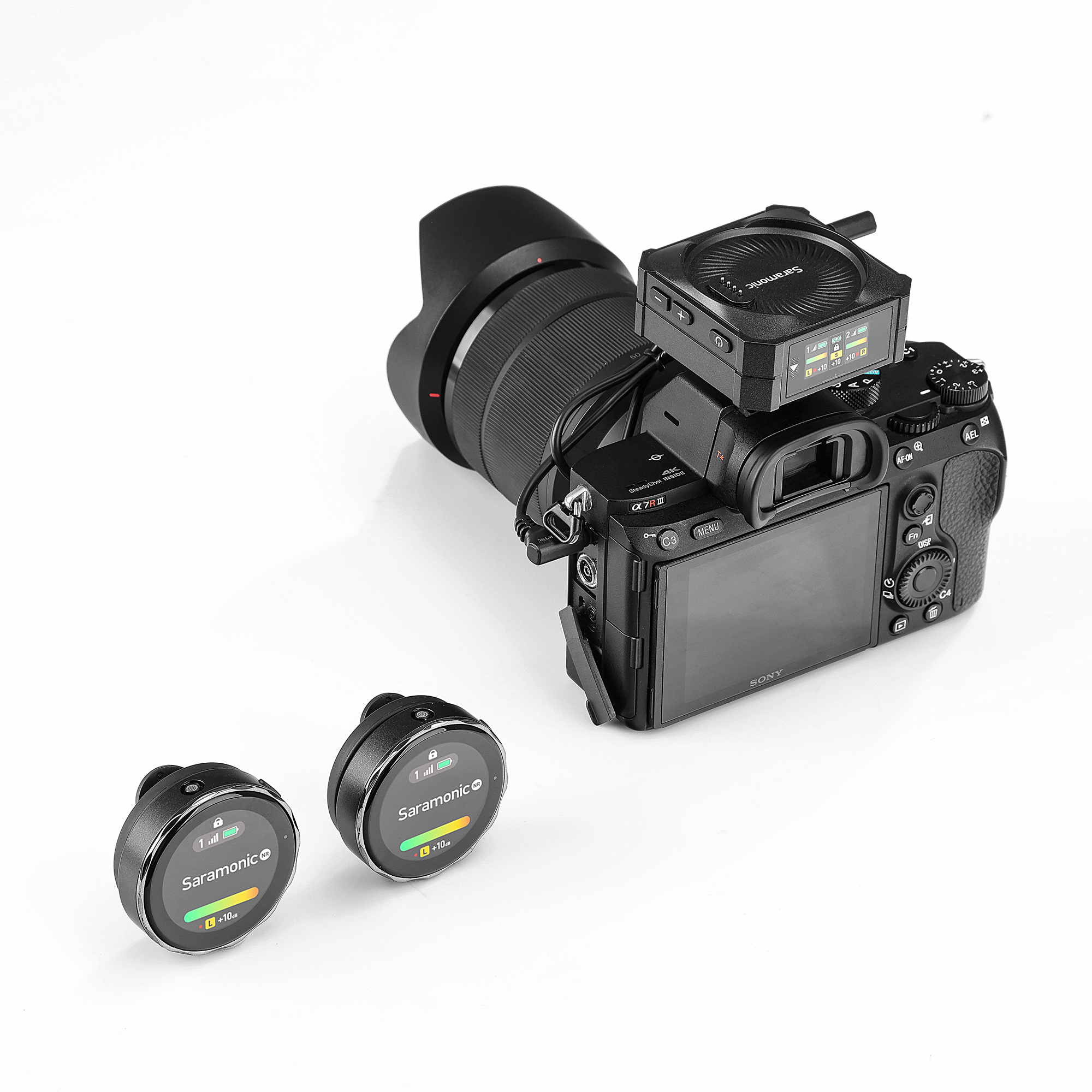 Saramonic BlinkMe B2 2.4GHz ไมโครโฟนไร้สายจอทัชสกรีน