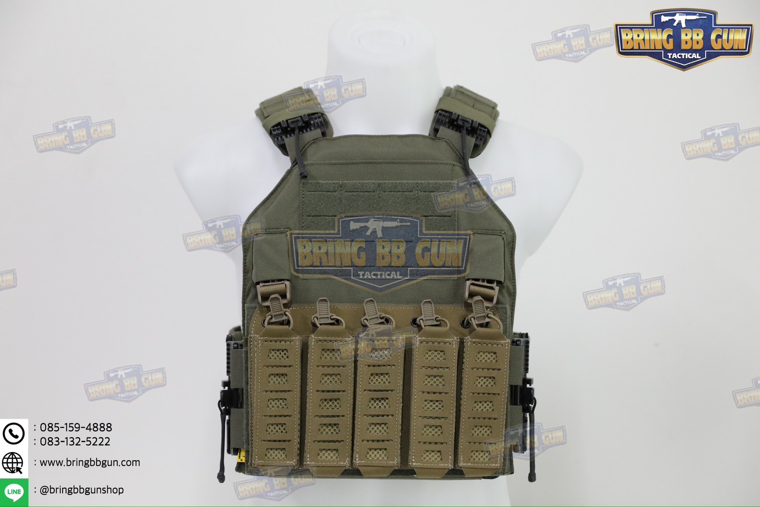 เพ้าแม็กกาซีน MP5/MPX ทรง Corso (SMG แบบ5ช่อง) (Front Panel Dagger for SMG) (Corso Tac.) (Velcro Panel)