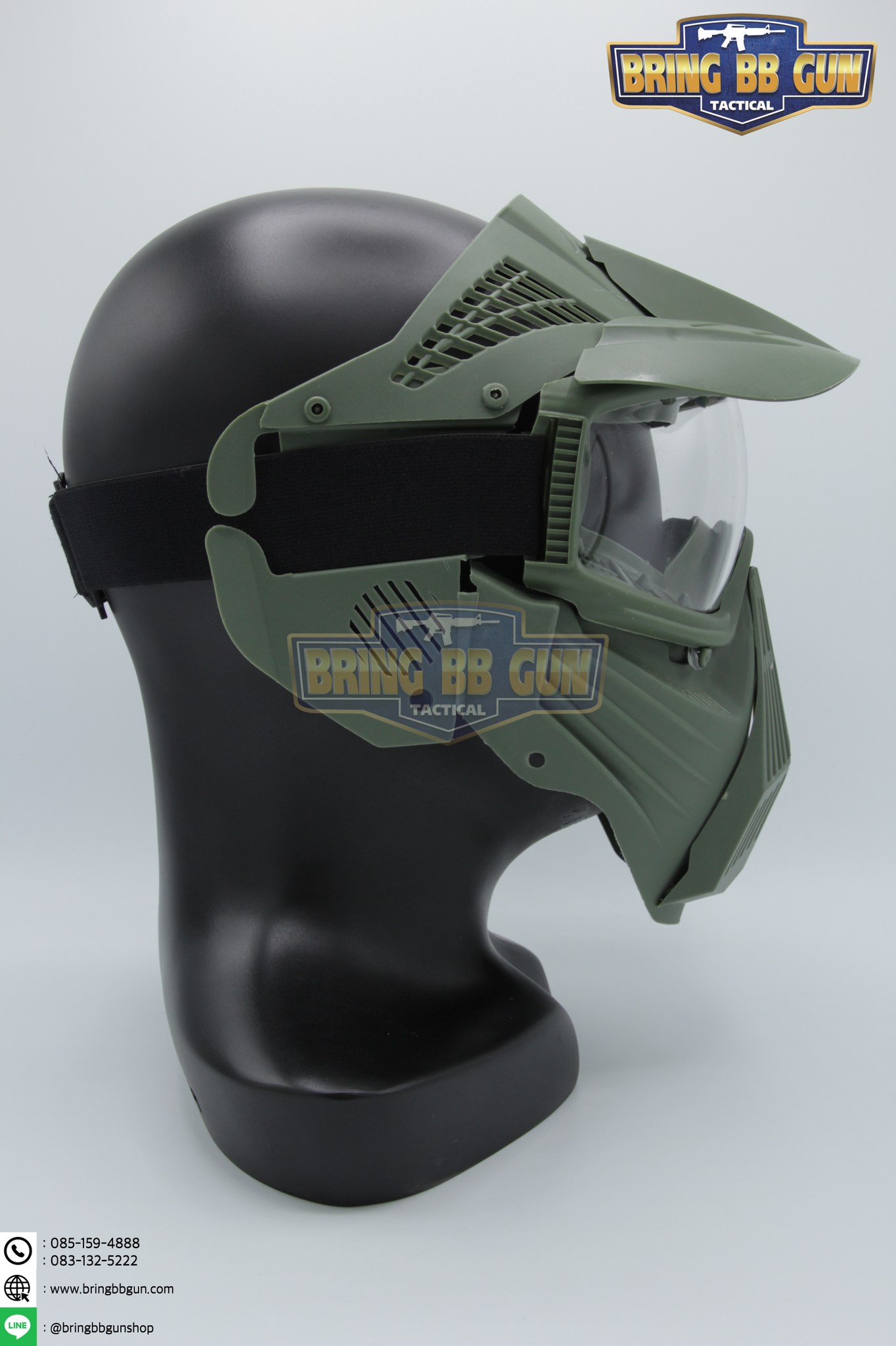 หน้ากากชาวนา รุ่นเลนส์กระจก (หน้ากาก Troy)