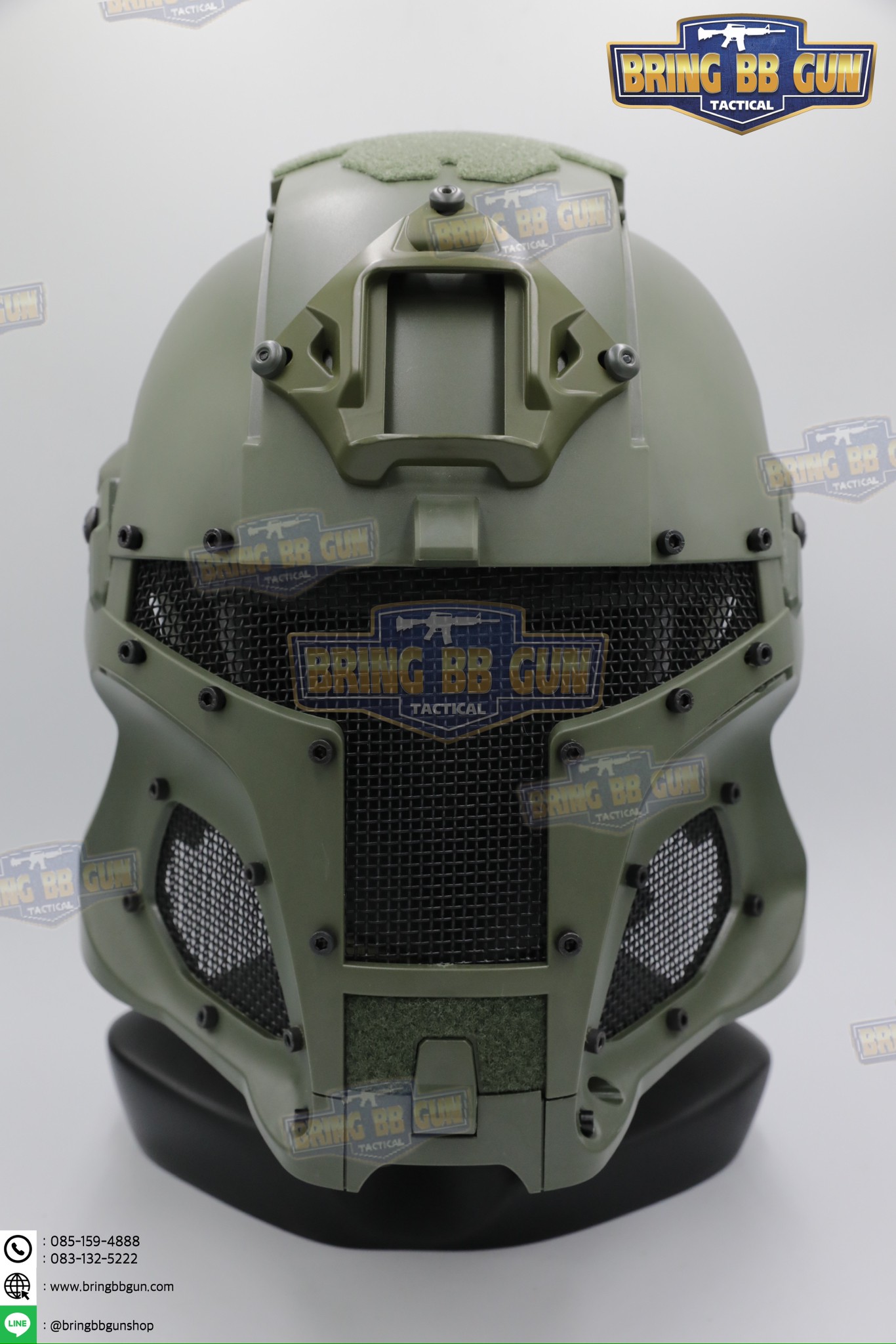 หน้ากากเต็มใบ Medieval Iron Warrior (หน้ากาก+หมวกฟาส)