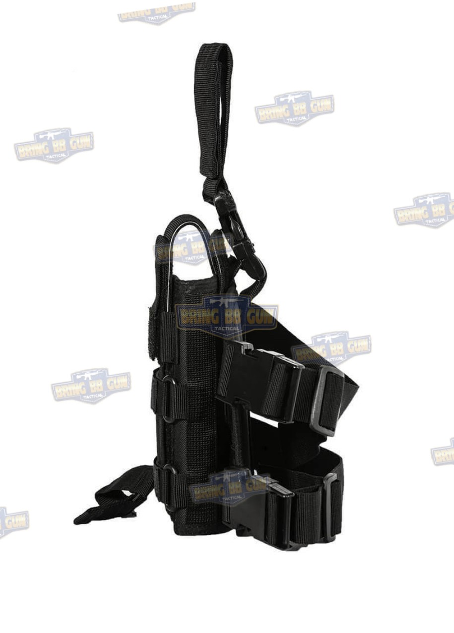 ซองปืนผ้า+เพลทรัดต้นขา ผ้า 1000D (สามารถใส่ปืนได้ทุกรุ่น) (ซองปืนรัดขา มีเพลทรองต้นขา ผ้า 1000D)