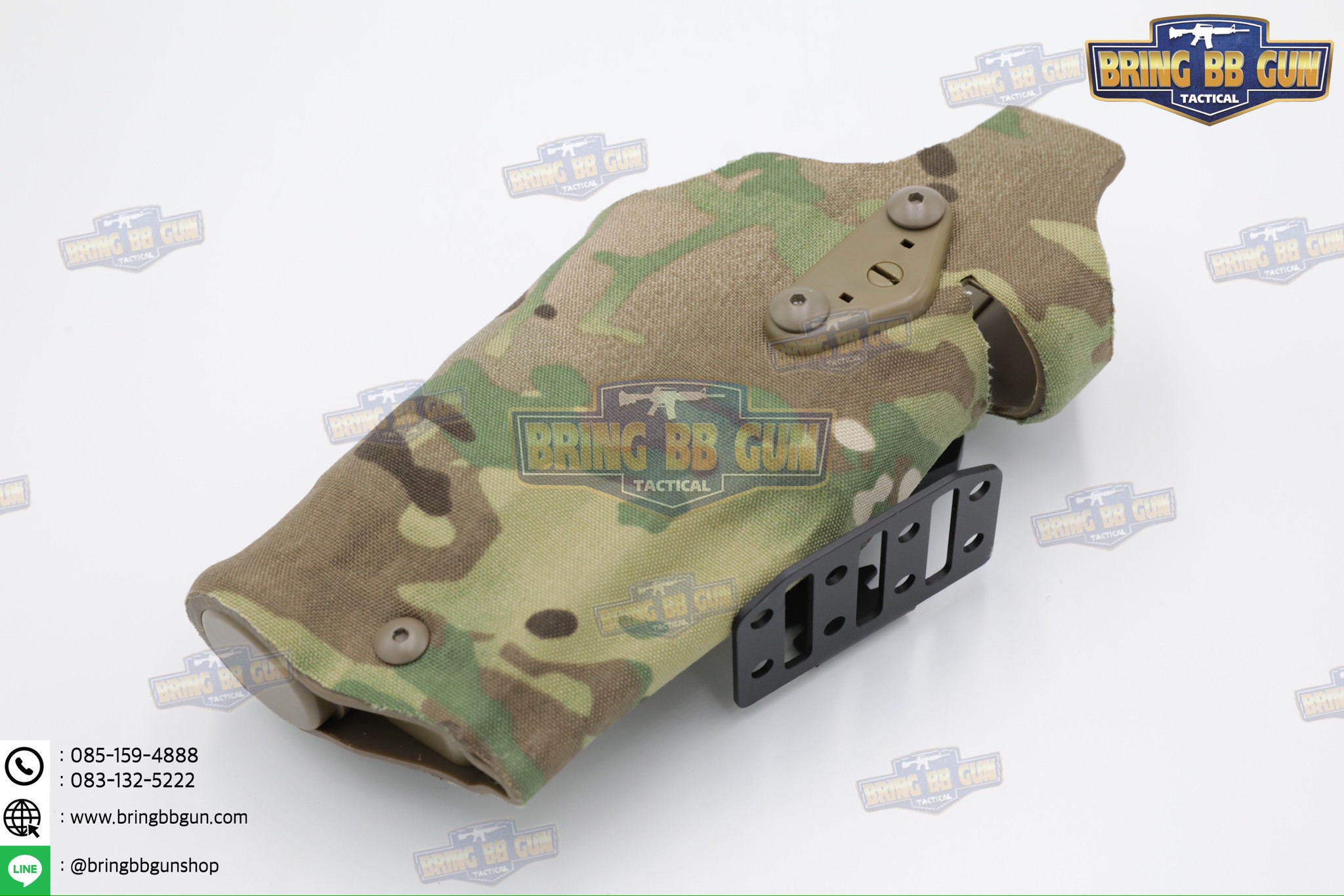 เพลทเสริมซองปืนติดเพ้าทูนิเก้ รุ่น NCP2 (แผ่นเพลทติดอุปกรณ์เสริมซองปืน) (Tourniquet Adapter Mount) (Tourniquet Adapter Mount for Safariland Holsters) (BBC NCP2) (NCP2 for Safariland Holsters) (Negative Cant Plate)