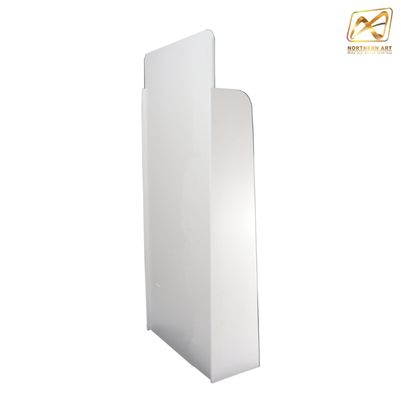 ชั้นวางสินค้าพลาสวูด รุ่น H02 ขนาด (W)45 x (D)25 x (H)150 ซม. พลาสวูดหนา 8 มม.พร้อมงานพิมพ์สติ๊กเกอร์ ( ราคาไม่รวมขอแขวนและป้ายราคา )