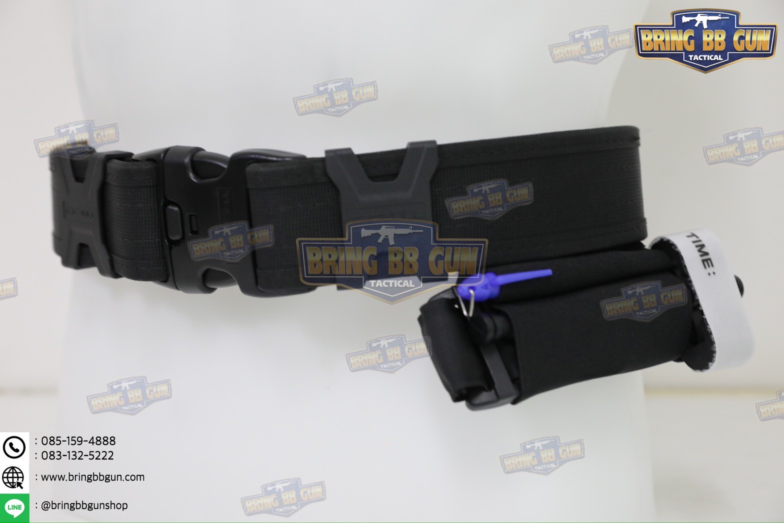 สายรัดเก็บทูนิเก้ แบบติดเข็มขัดยุทธวิธี/เสื้อเวส Version 2 ยางยืด(สำหรับเก็บทูนิเก้) แบบติดเข็มขัดยุทธวิธี/เสื้อเวส สายรัดจัดเก็บอุปกรณ์ทูนิเก้ แบบตีนตุ๊กแก (Belt Mounted Elastic Tourniquet Version 2) (Elastic TQ Holder) (Tourniquet Holder)