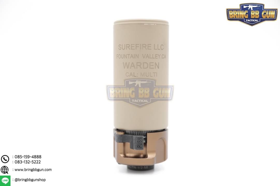 เก็บเสียง+ปลอกลดแสง ยี่ห้อ Surefire รุ่น Warden 3.5” (Warden Suppressor 3.5” & Warcomp)