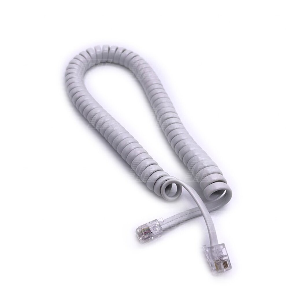 สายหูโทรศัพท์แบบเกลียว |สายโทรโทรศัพท์บ้าน | 04-05-0005 | ความยาว 8 ฟุต
