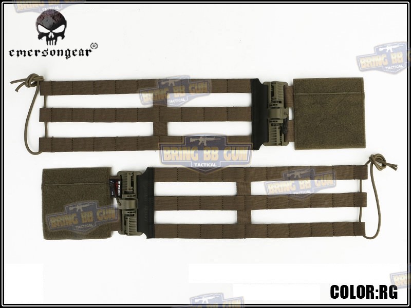 ชุดเซ็ตปลดเสื้อเกราะไว (ชุดสายโอบ-ปลดไว) ยี่ห้อ Emerson (Vest single point quick release Mesh Cummerbund) (Quick Release Cummerbund Set)