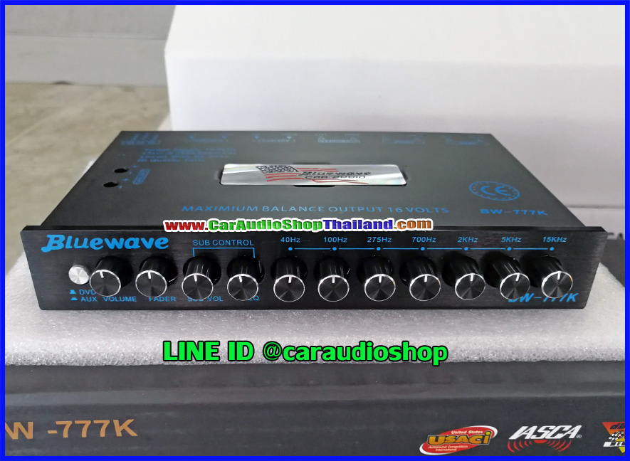 ปรีแอมป์ 7 แบนด์ คุณภาพดี BLUEWAVE BW-777 (รุ่นนี้วงจรและเสียงดีสุด จำนวนจำกัด)